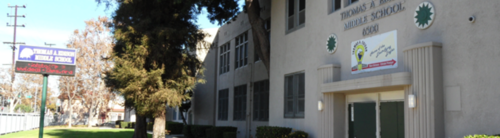 Exterior photo of a Edison Middle School